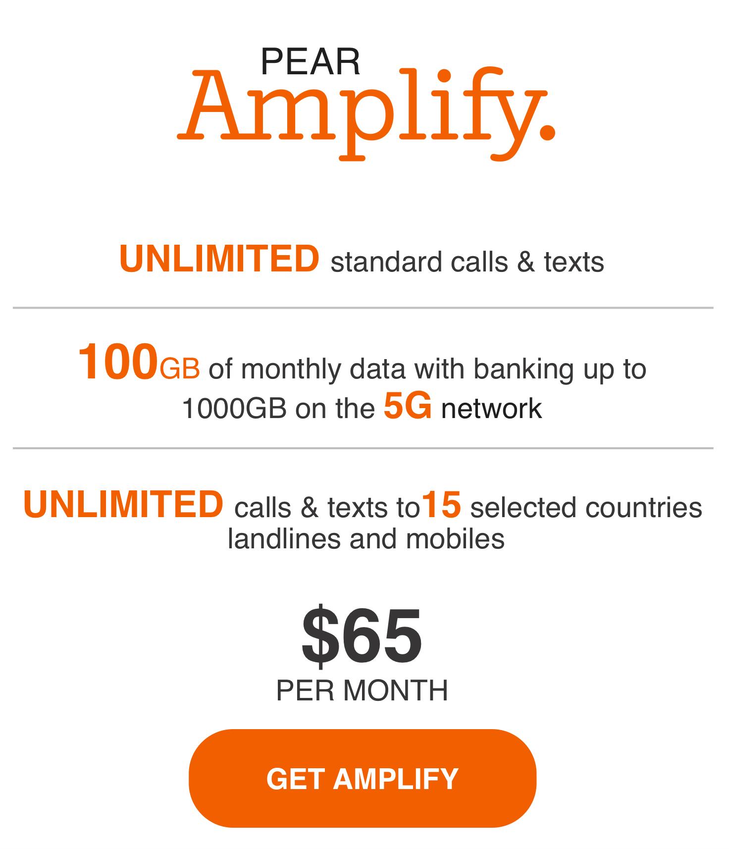 PEAR Amplify Plan