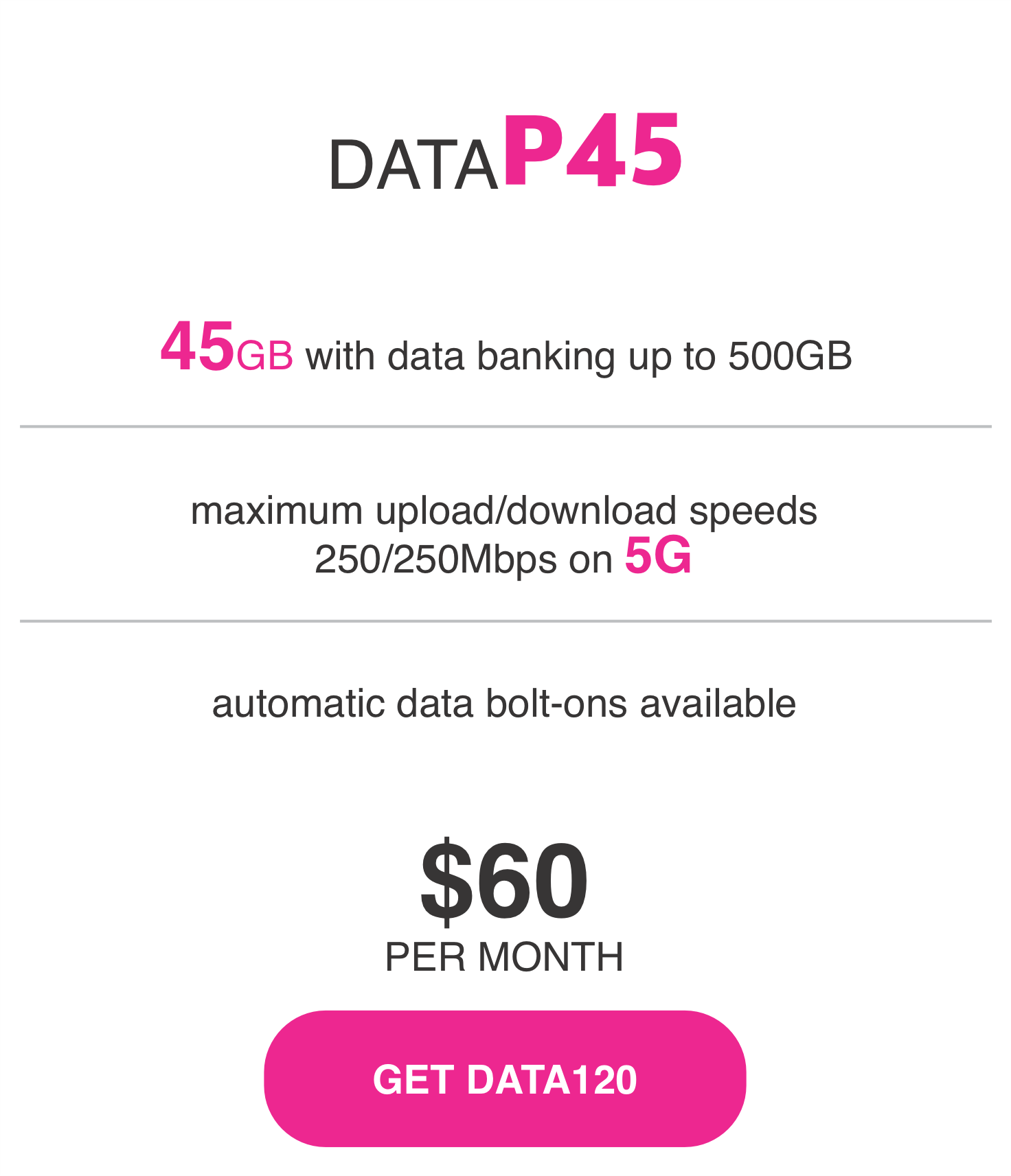 DataP45 45 GB