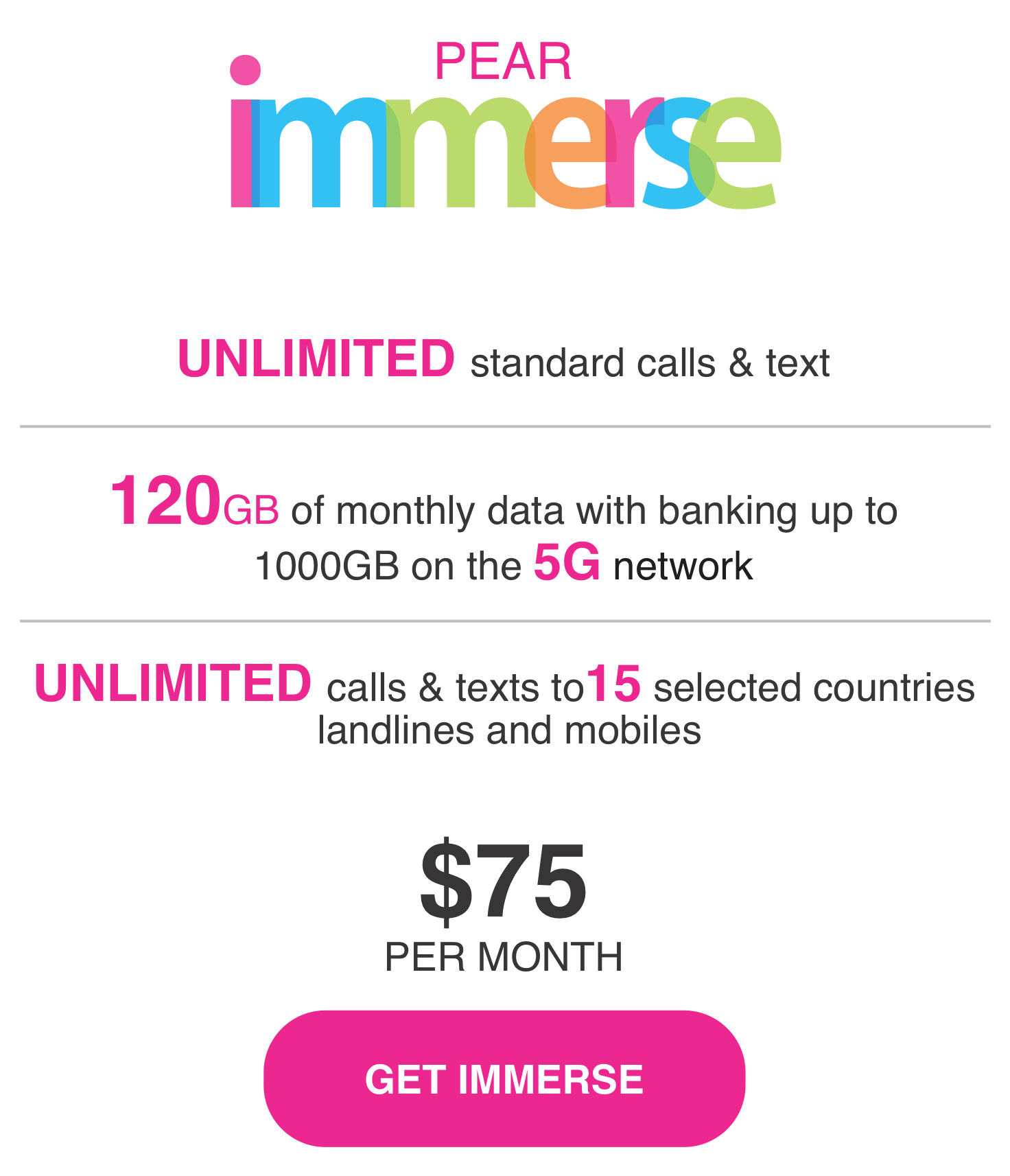 PEAR Immerse Plan
