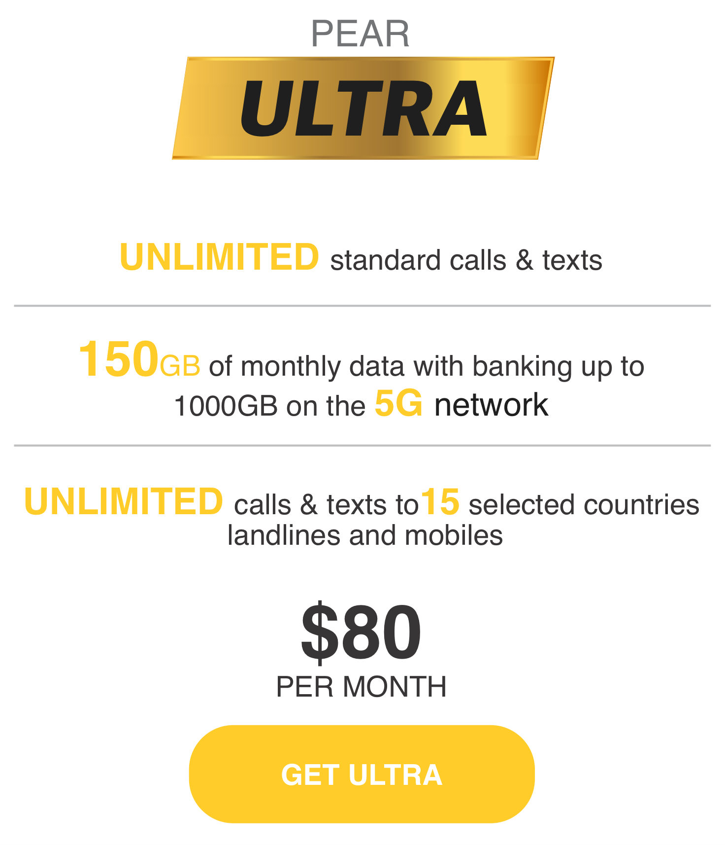 PEAR Ultra Plan
